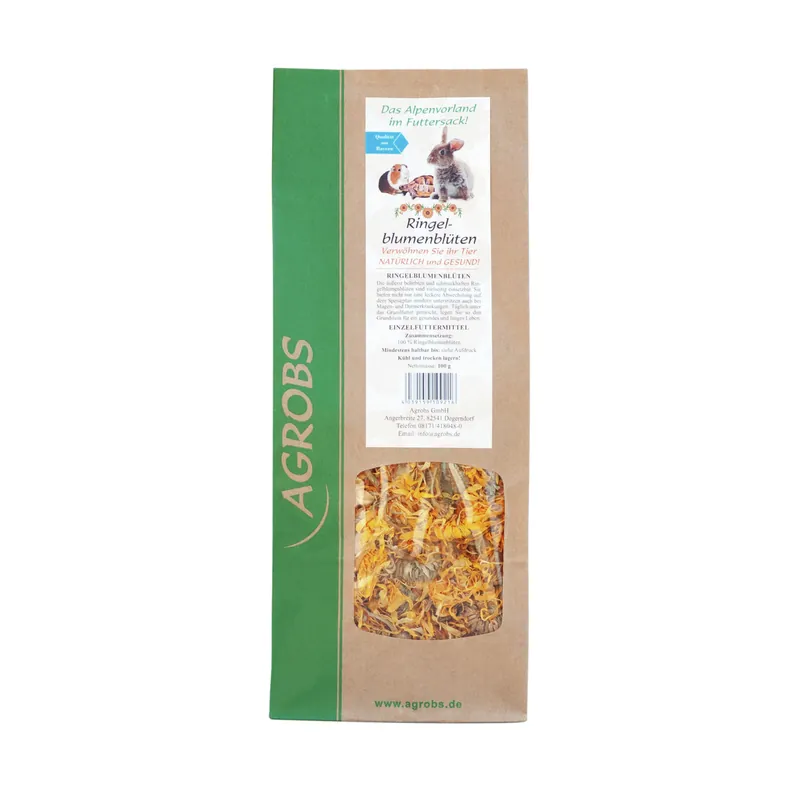 Must-Have Sparpaket 2 x 100 g Agrobs Ringelblumenblüten Schildkröten Kleintiere Ergänzungsfutter